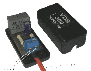 VDS300 internal view and connections